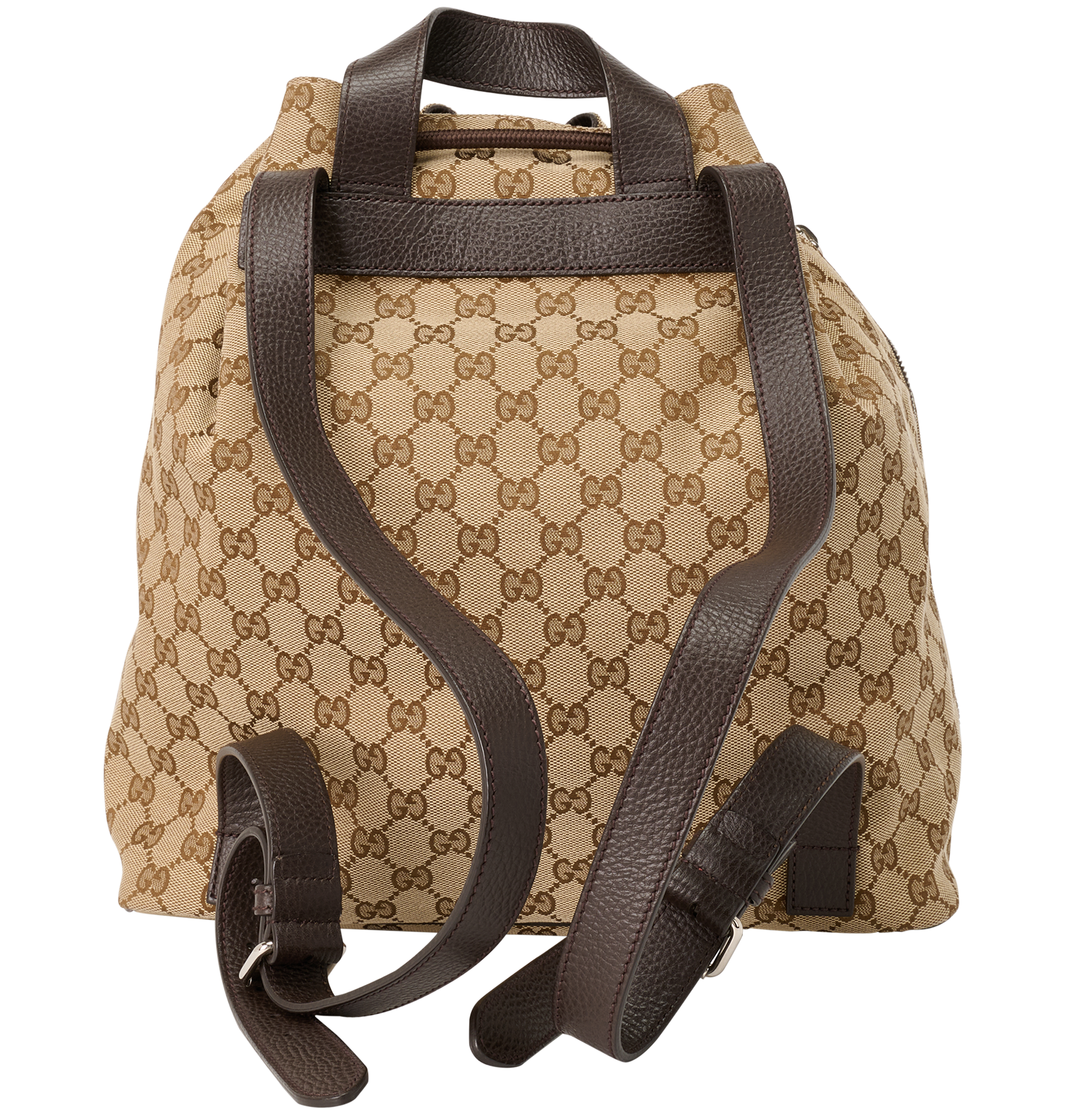 Gucci Drawstring BackPack GG Mono, &pound;750, Handbags, Beige, Canvas, Back view